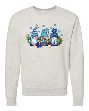 Holiday Gnomes non hooded sweatshirt