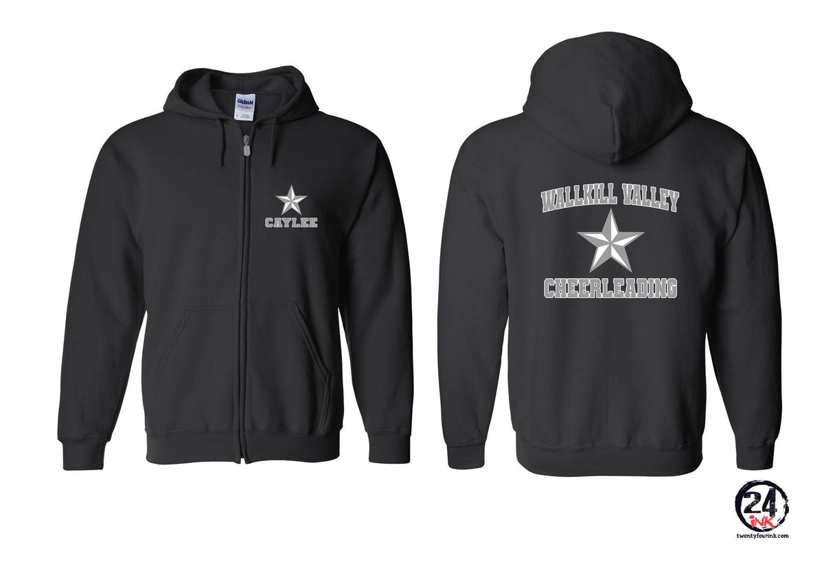 Wallkill Cheer Design 6 Zip up Sweatshirt