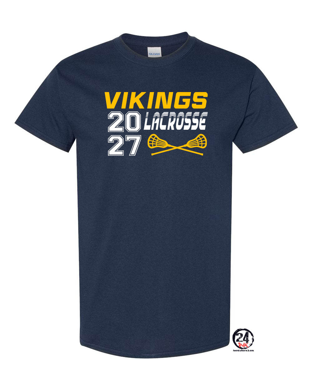 Vikings Lacrosse T-Shirt Design 1
