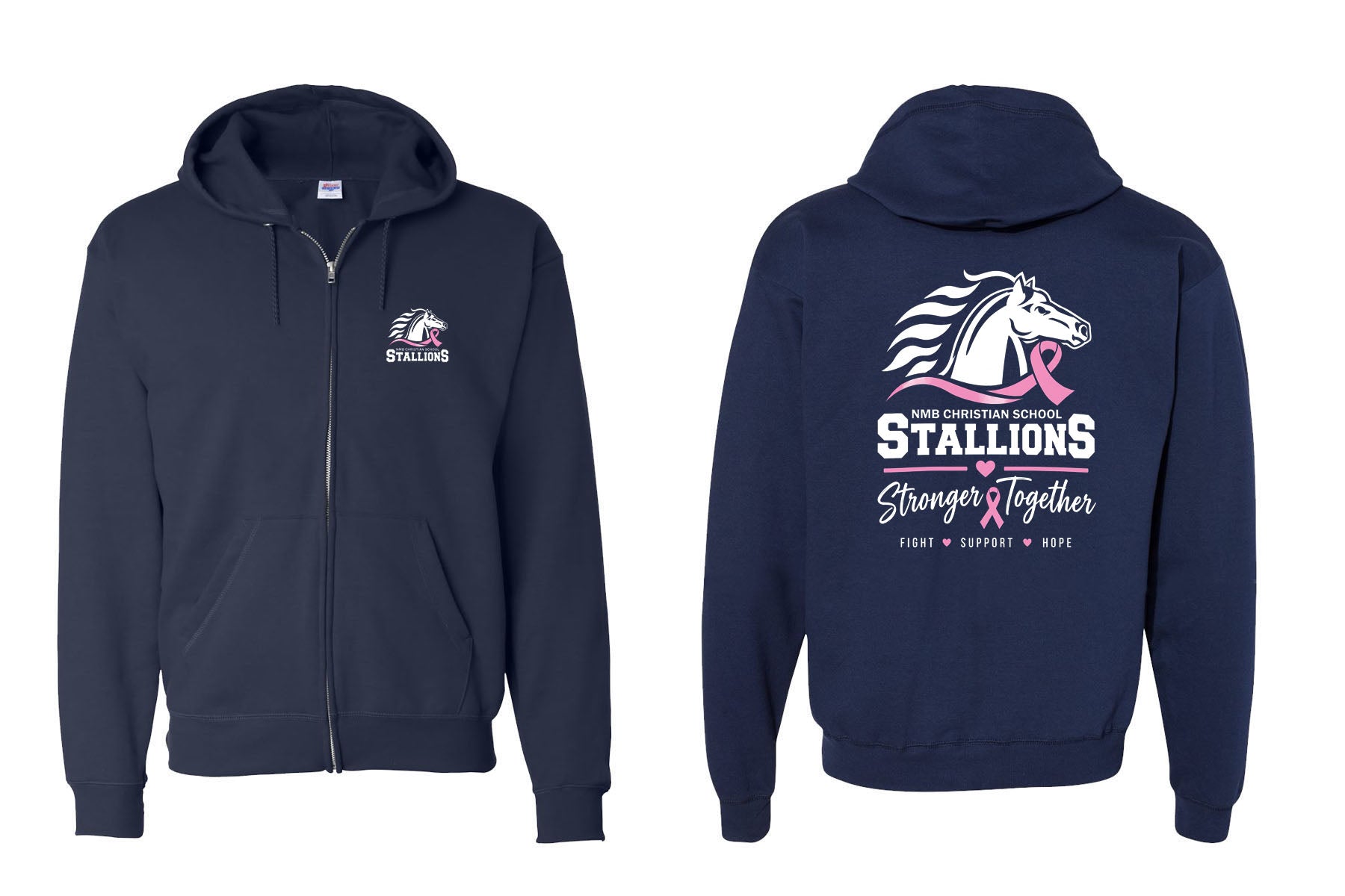 NMB Christian School October Event design 5 Zip up Sweatshirt