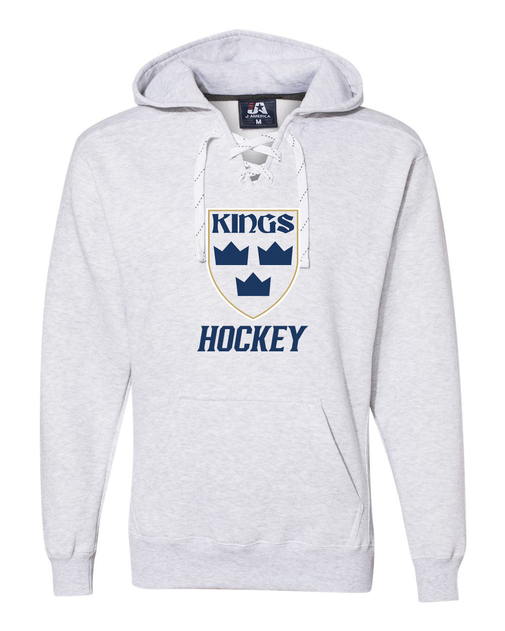 Kings Hockey Design 6 Hooded Sweatshirt with laces