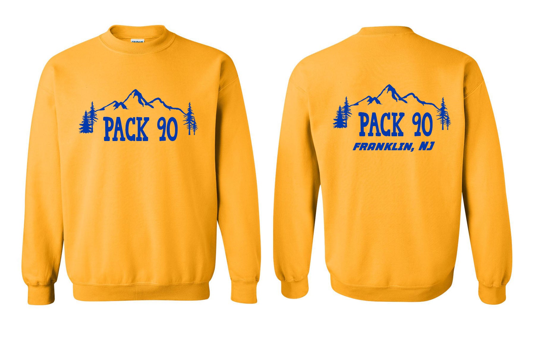 Cub Scout Pack 90 non hooded sweatshirt Design 1