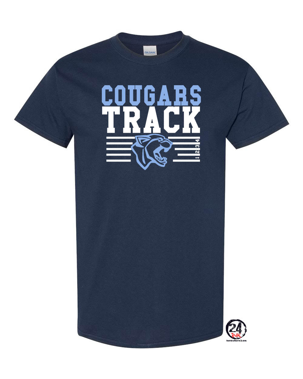Cougars Track T-Shirt Design 1