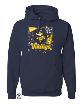 Vikings Design 23 Spiritwear Hooded Sweatshirt