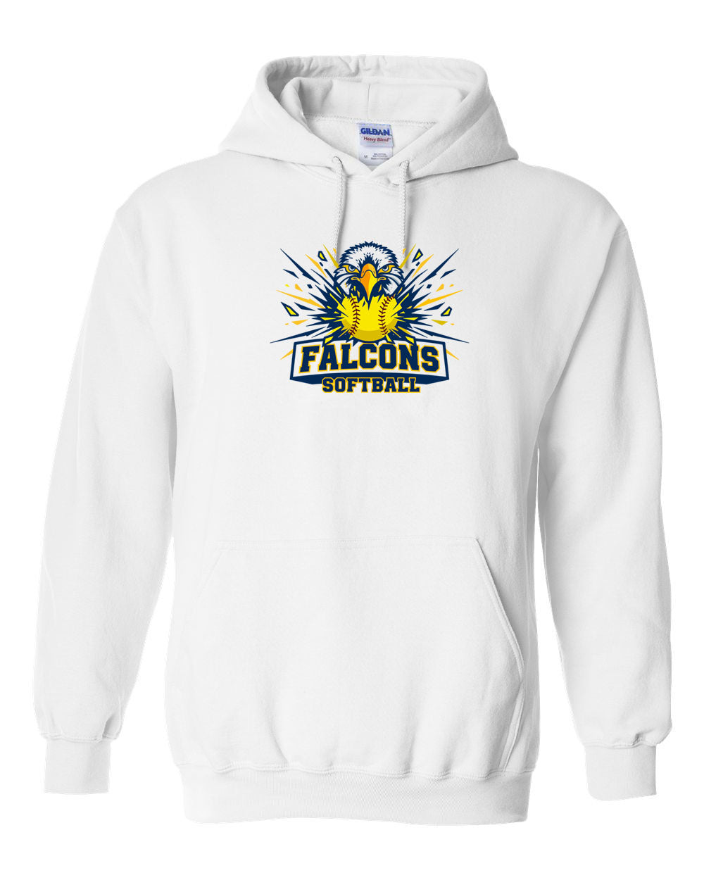 Falcons Softball Hooded Sweatshirt Design 1