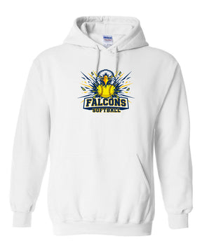 Falcons Softball Hooded Sweatshirt Design 1