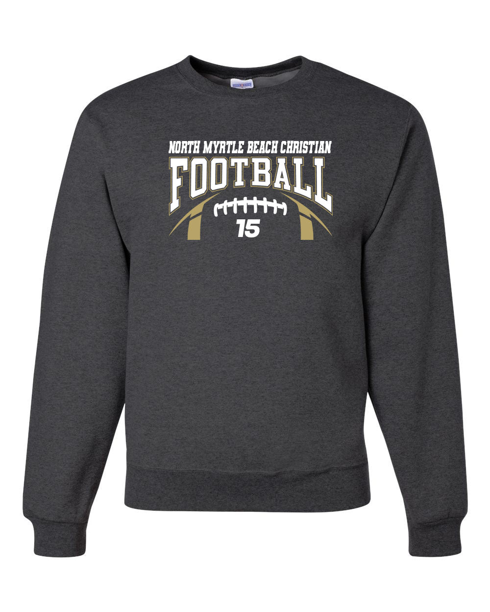 NMB Christian School Football Non Hooded Sweatshirt Design 2