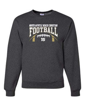 NMB Christian School Football Non Hooded Sweatshirt Design 2