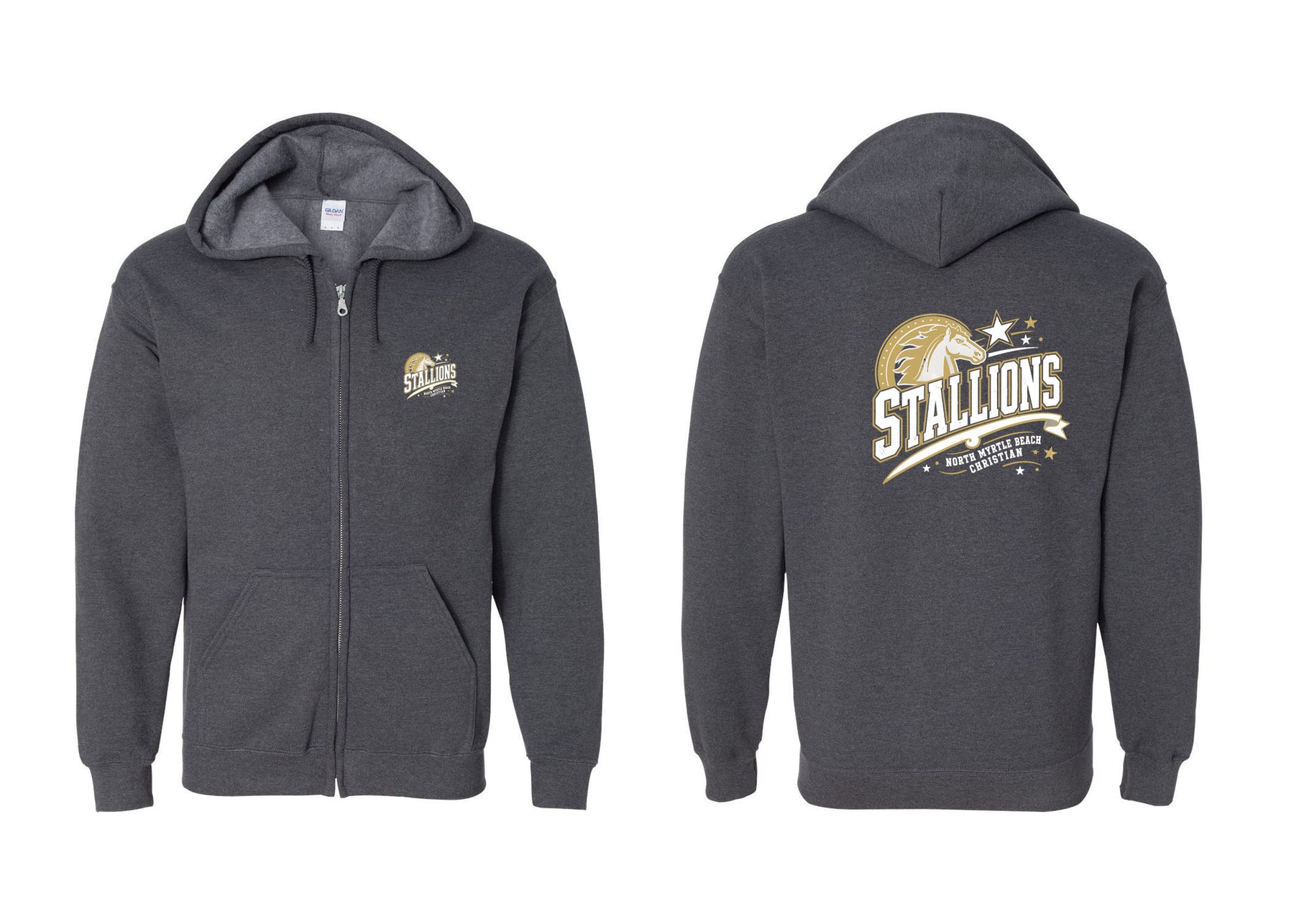NMB Christian School Spiritwear design 2 Zip up Sweatshirt