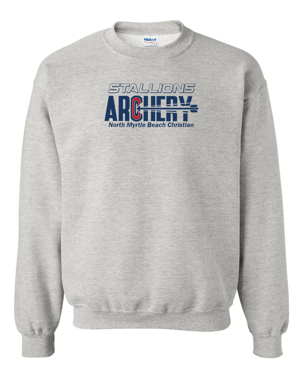 NMB Christian School Archery Non Hooded Sweatshirt Design 1