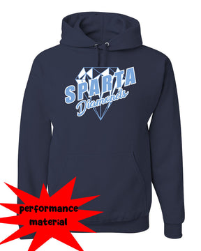 Sparta Diamonds Performance Hooded Sweatshirt Design 2