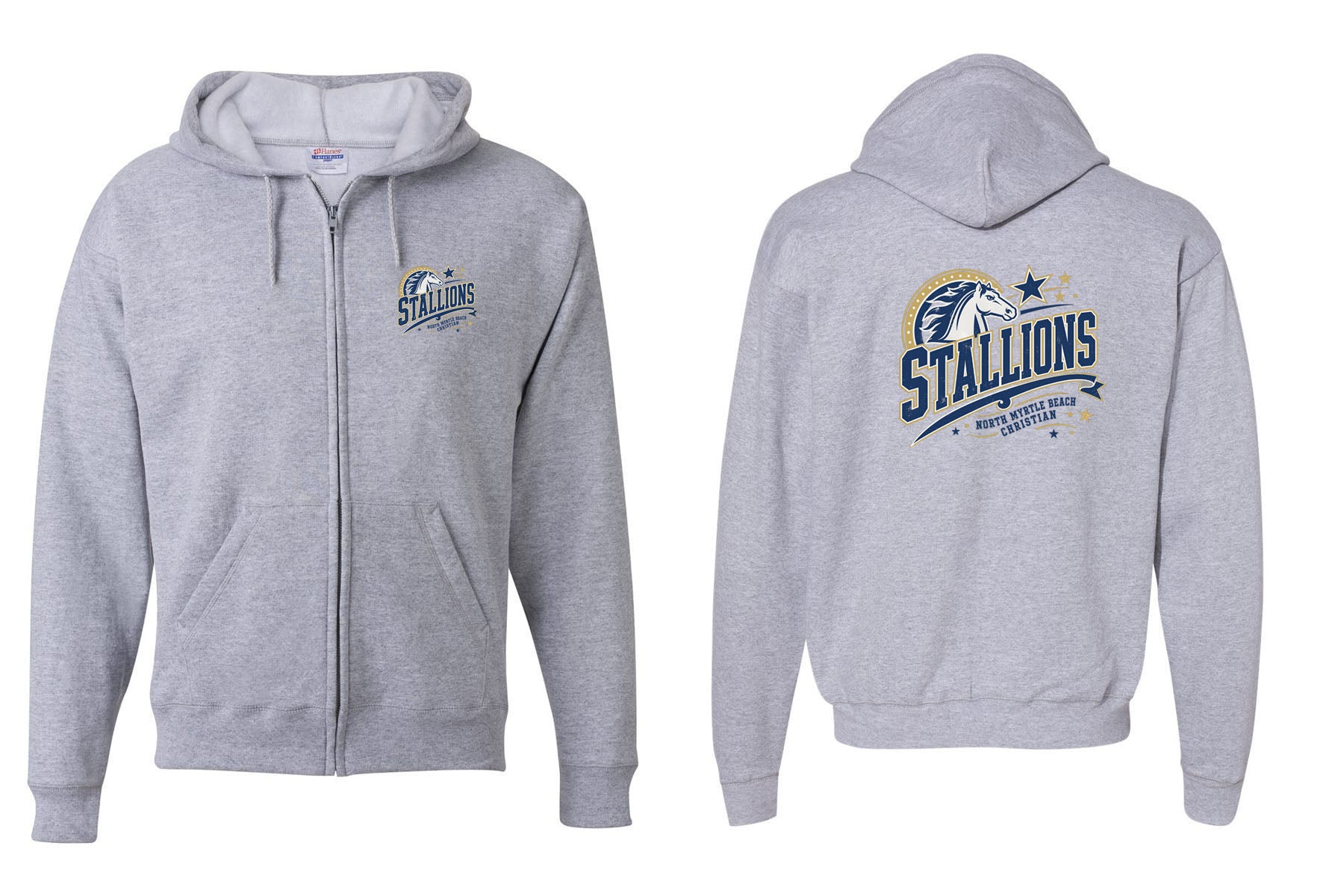NMB Christian School Spiritwear design 2 Zip up Sweatshirt
