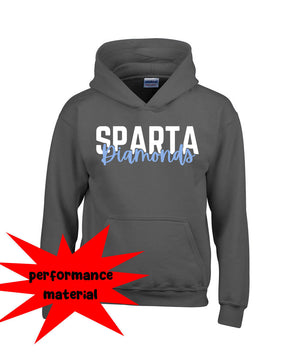 Sparta Diamonds Performance Hooded Sweatshirt Design 3