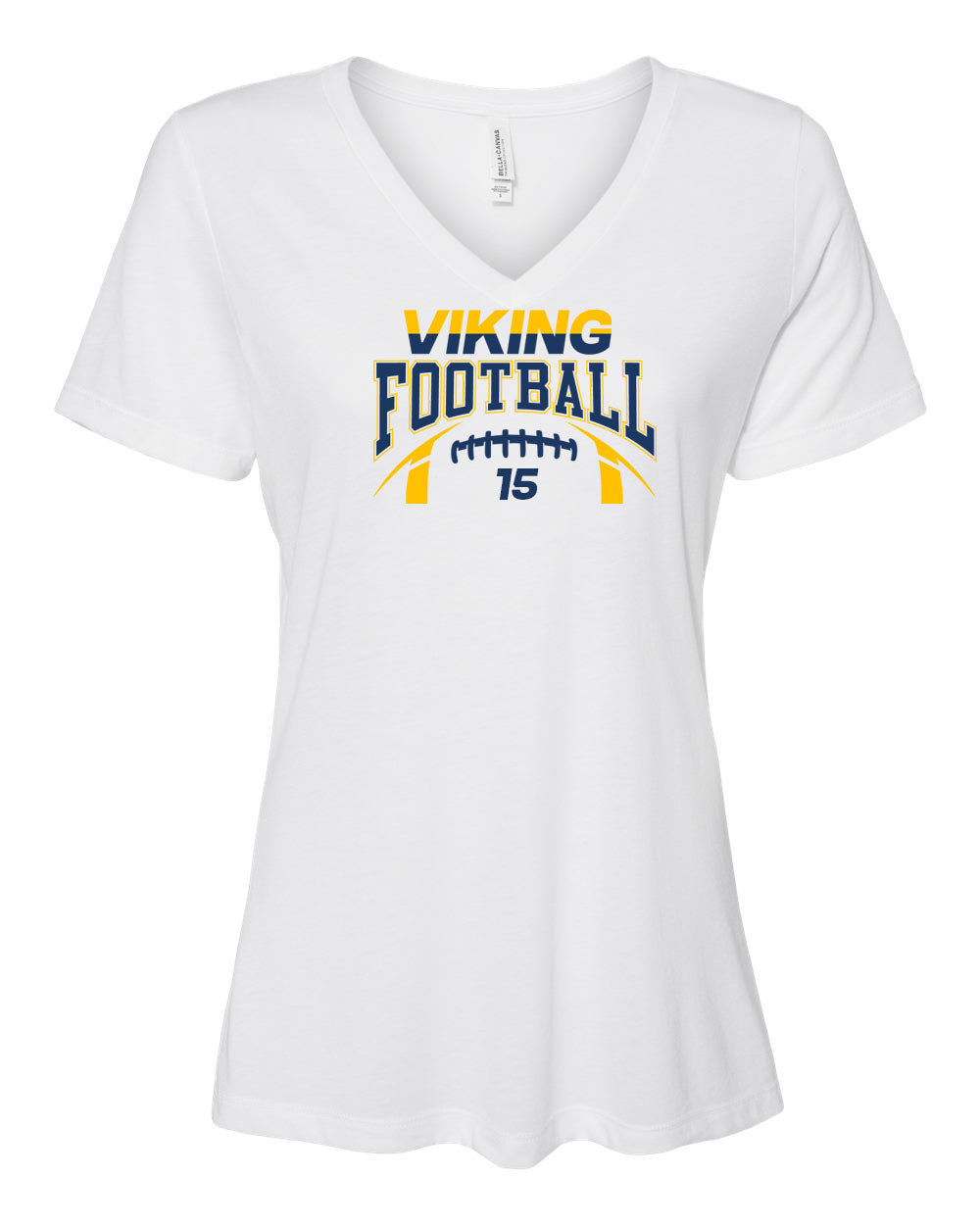 Vinkings Football Design 8 V-neck T-shirt