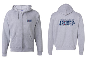 NMB Christian School Archery design 1 Zip up Sweatshirt