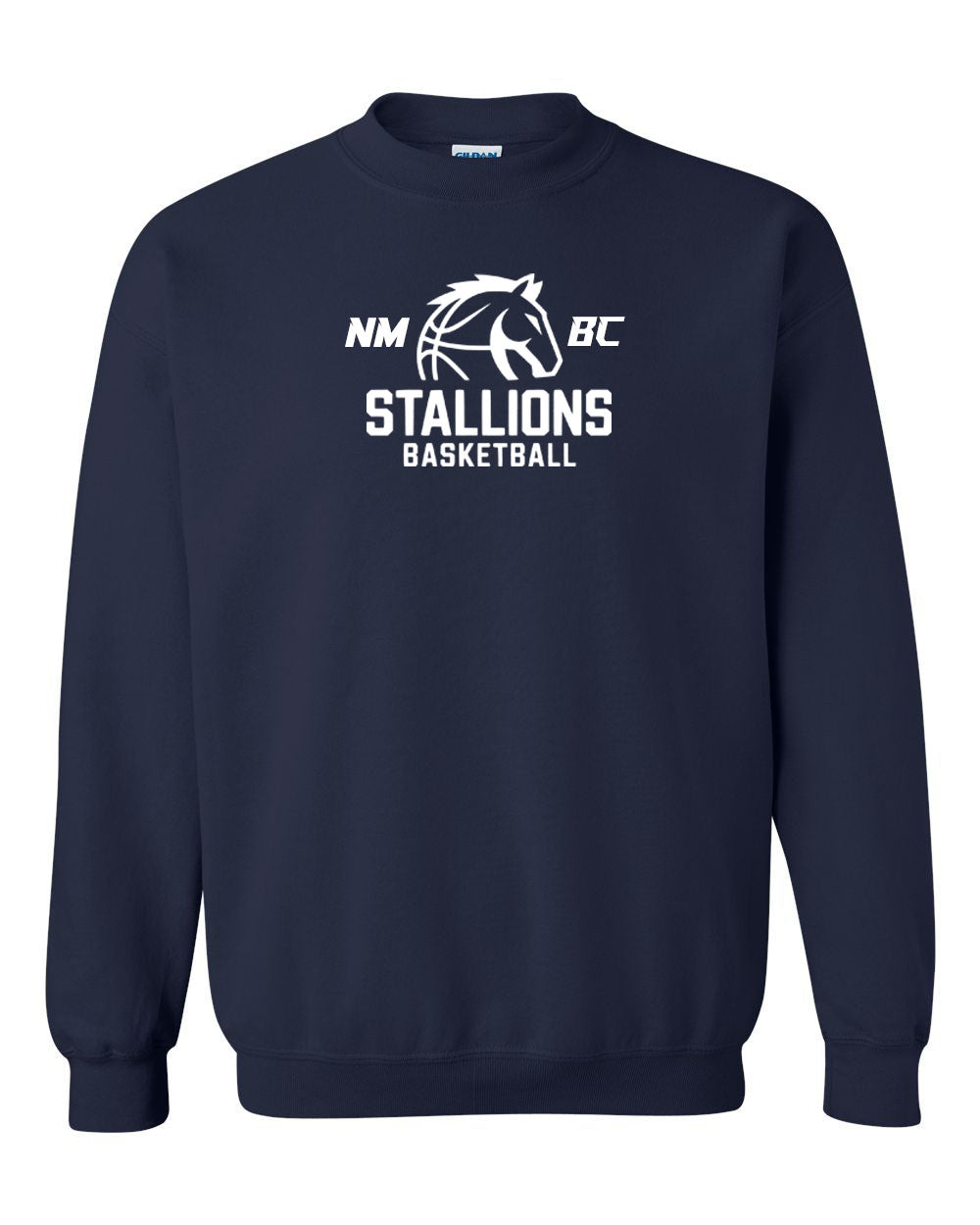 NMB Christian School Basketball Non Hooded Sweatshirt Design 1