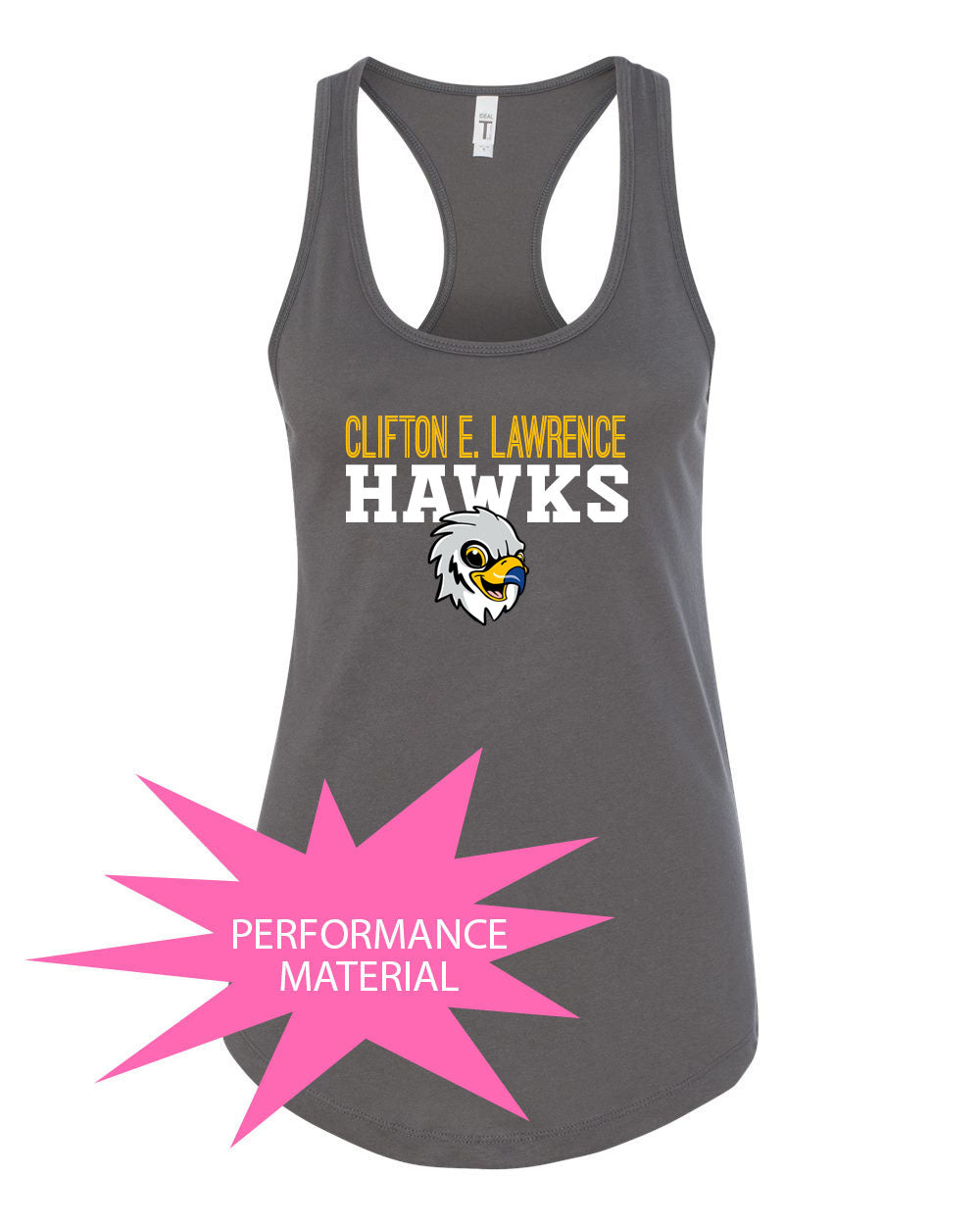 Clifton E. Lawrence Performance Racerback Tank Top Design 1