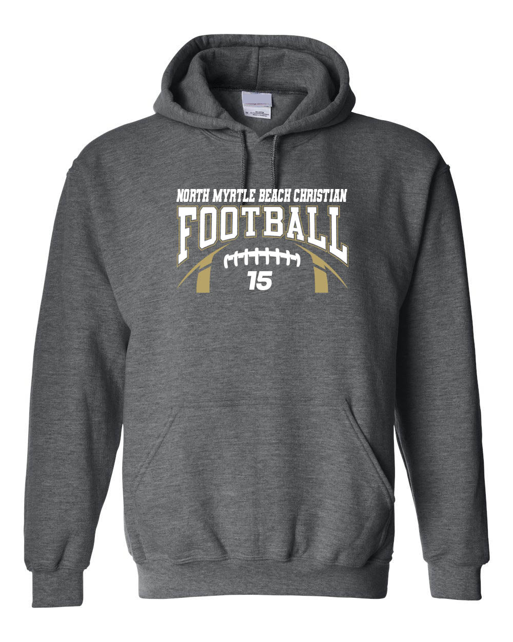 NMB Christian School Football Hooded Sweatshirt Design 2