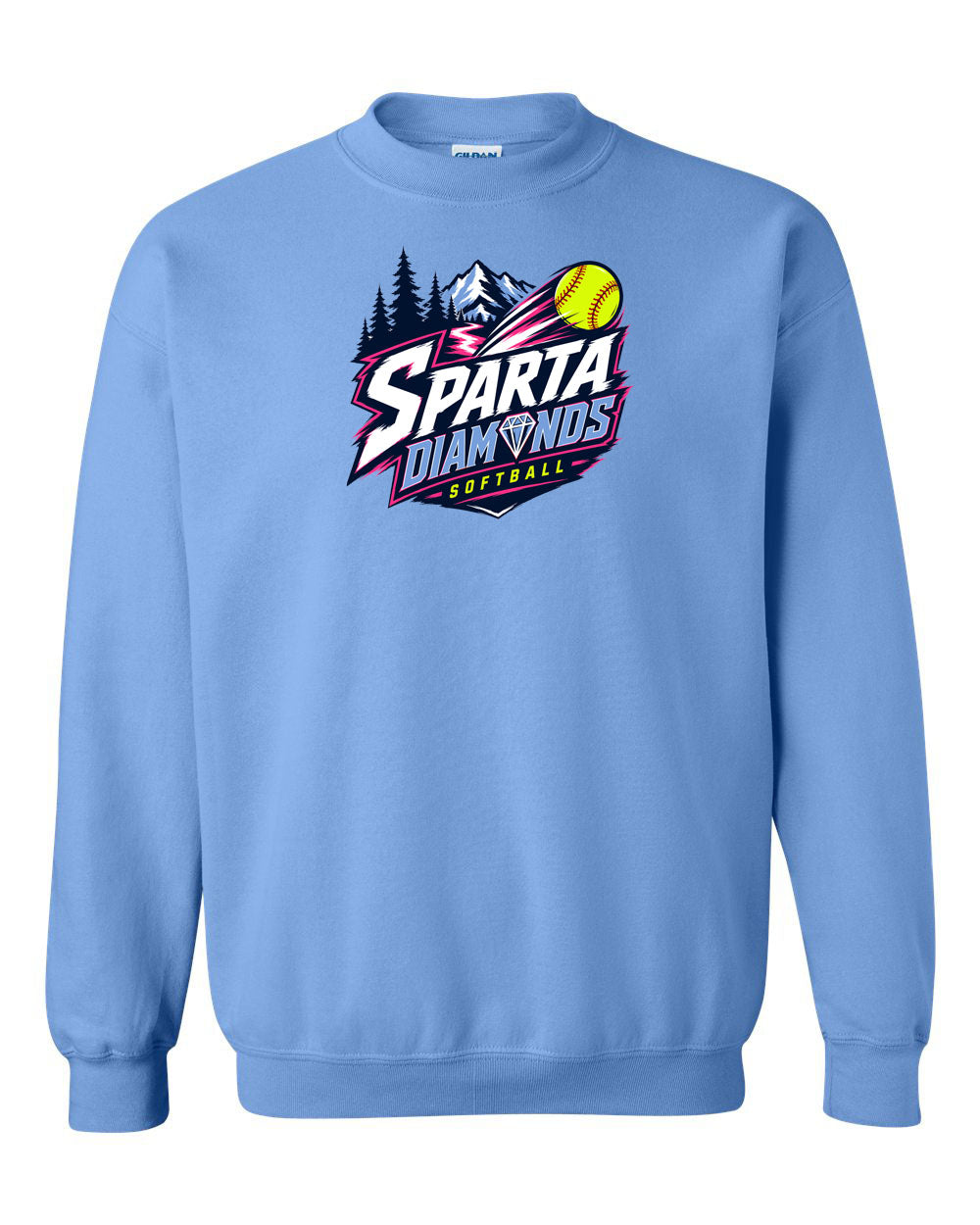 Sparta Diamonds Non Hooded Sweatshirt Design 1