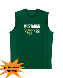 Mustangs Basketball Design 8 Men's Performance Tank Top