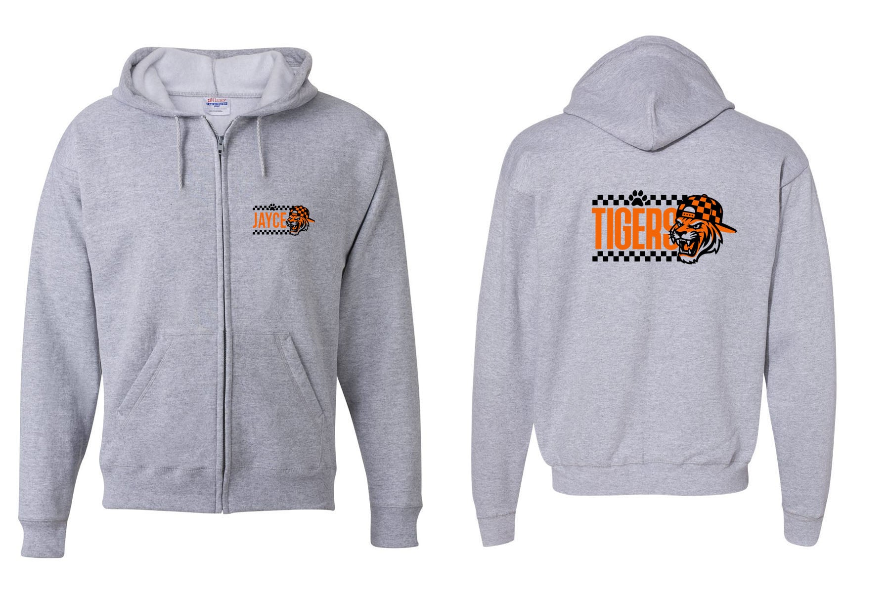 Tigers design 19 Zip up Sweatshirt