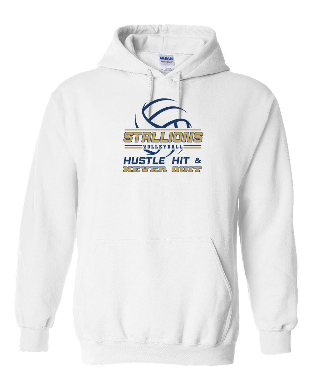 NMB Christian School Volleyball Hooded Sweatshirt Design 1