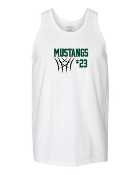 Mustangs Basketball design 8 Muscle Tank Top