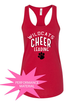 Wildcats Cheer Design 5 Performance Racerback Tank Top