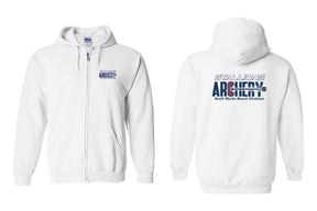 NMB Christian School Archery design 1 Zip up Sweatshirt
