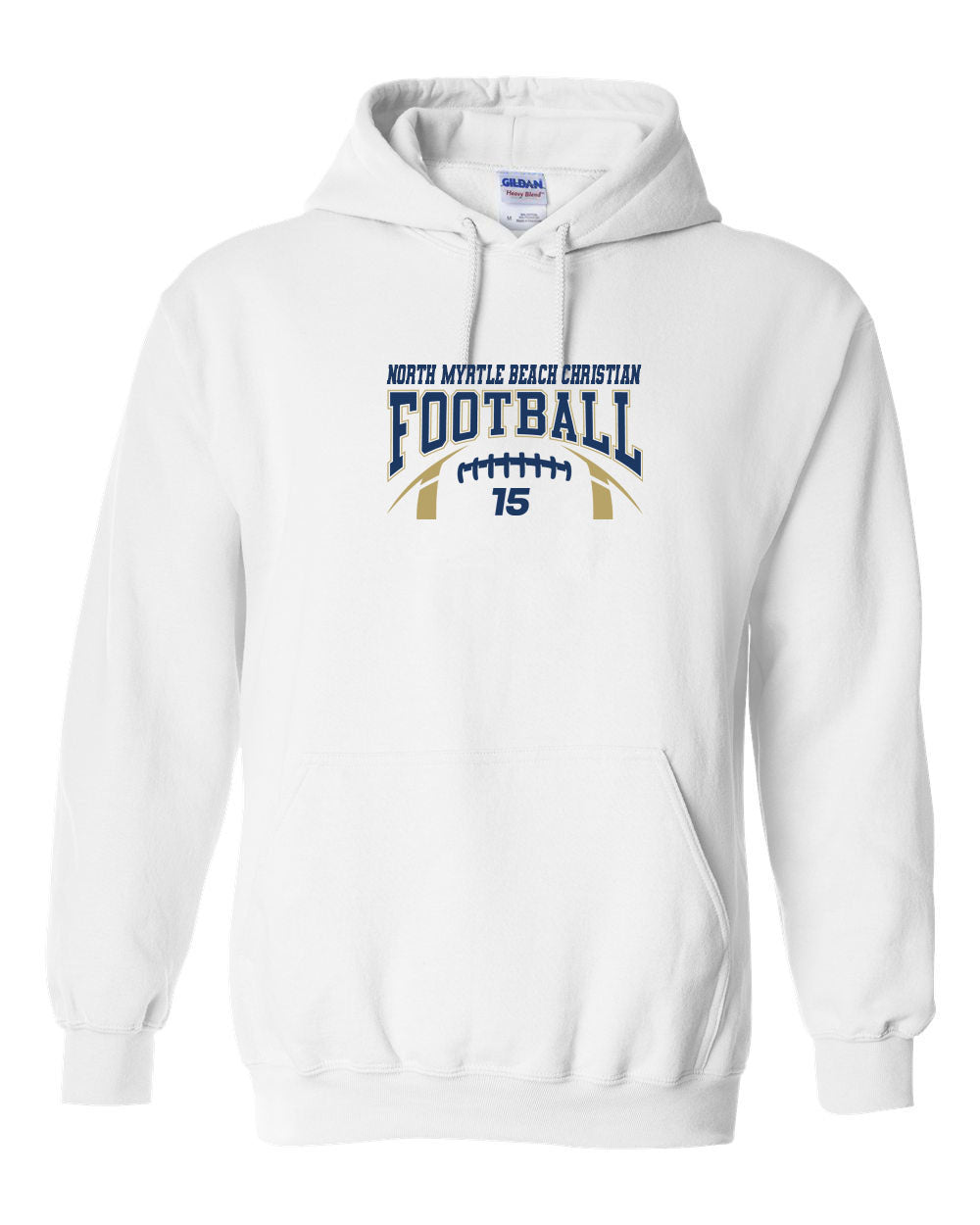 NMB Christian School Football Hooded Sweatshirt Design 2