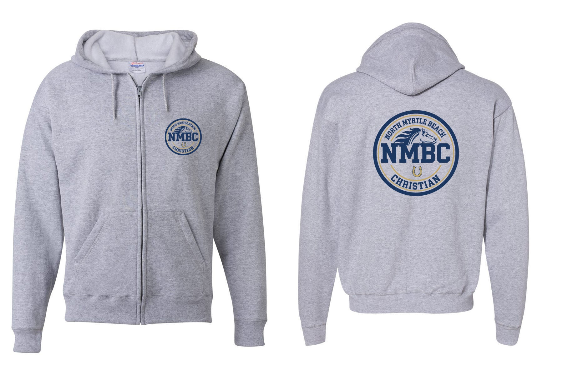 NMB Christian School Spiritwear design 3 Zip up Sweatshirt