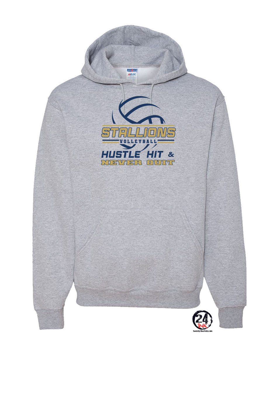 NMB Christian School Volleyball Hooded Sweatshirt Design 1
