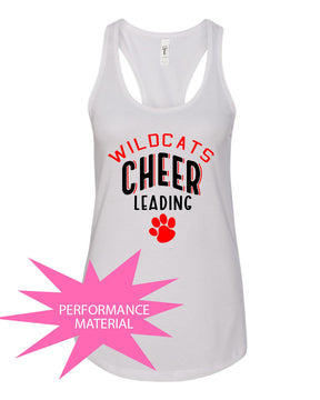 Wildcats Cheer Design 5 Performance Racerback Tank Top