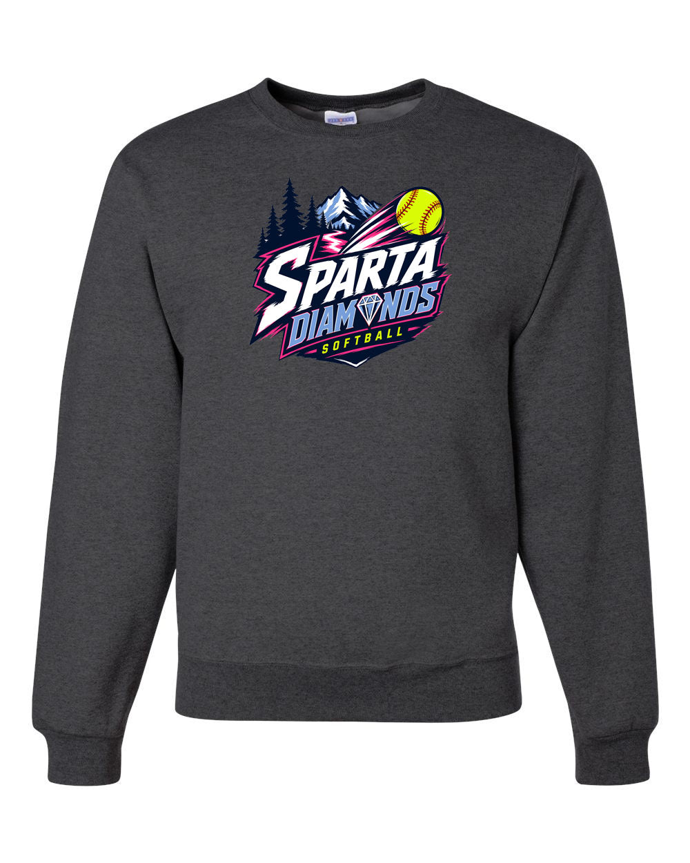 Sparta Diamonds Non Hooded Sweatshirt Design 1