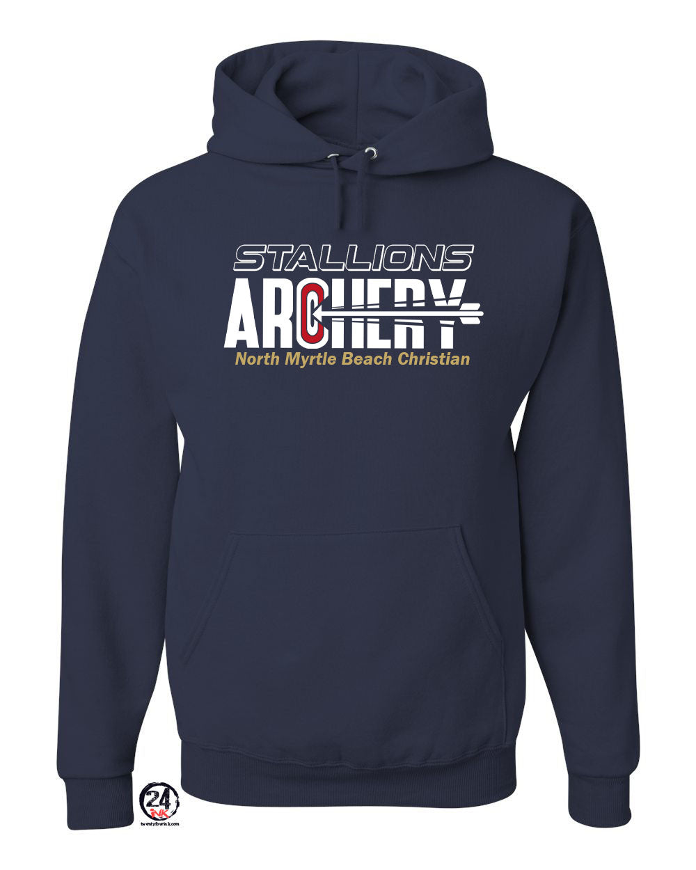 NMB Christian School Archery Hooded Sweatshirt Design 1