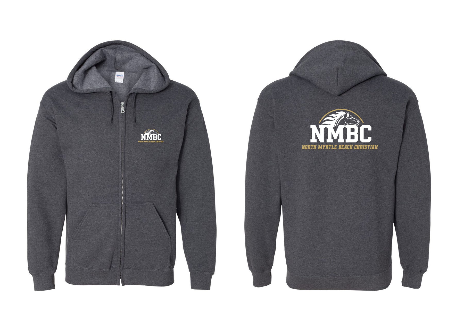 NMB Christian School Spiritwear design 4 Zip up Sweatshirt