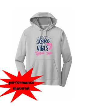 Kemah Lake Performance Hooded Sweatshirt Design 3
