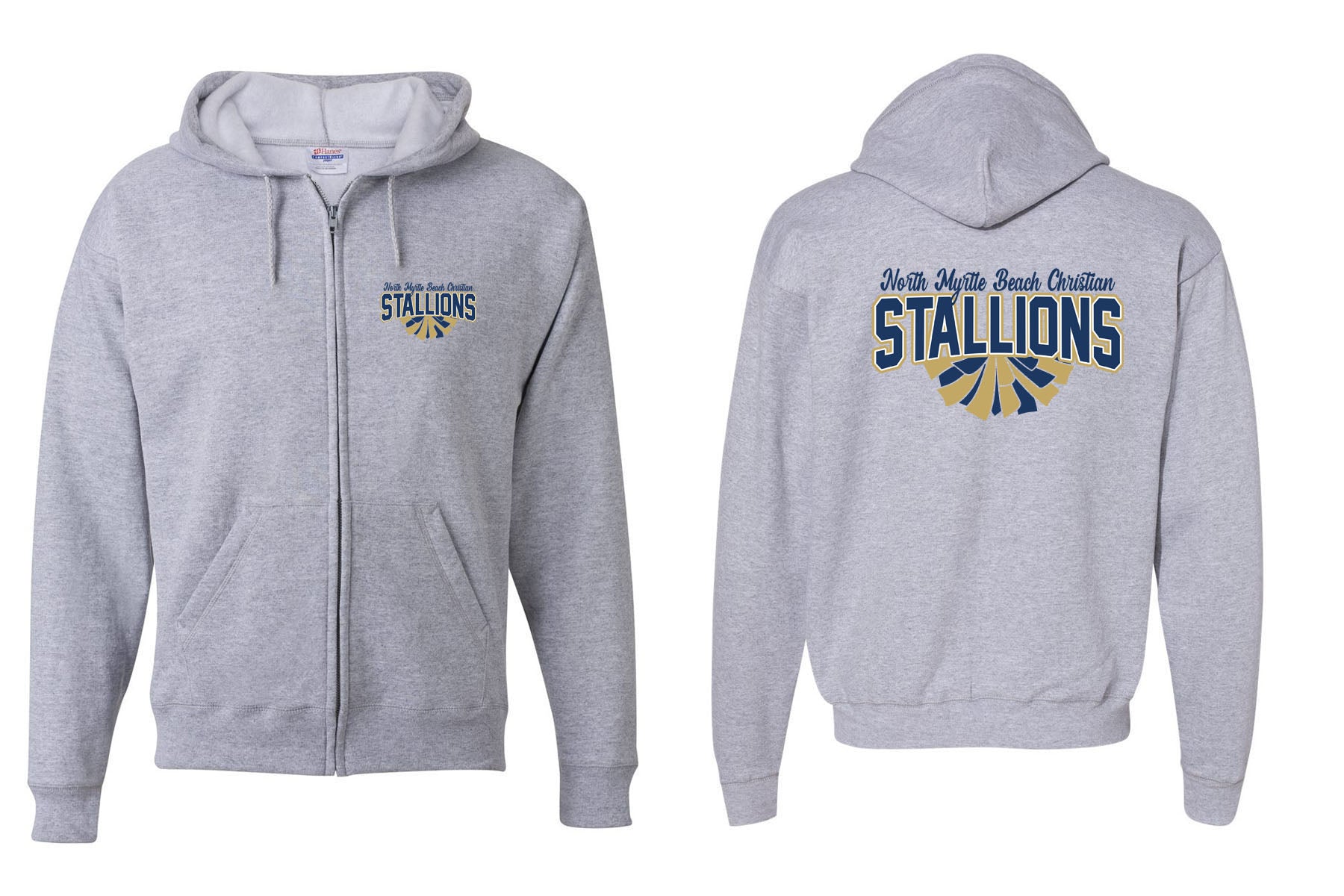 NMB Christian School Cheer design 1 Zip up Sweatshirt