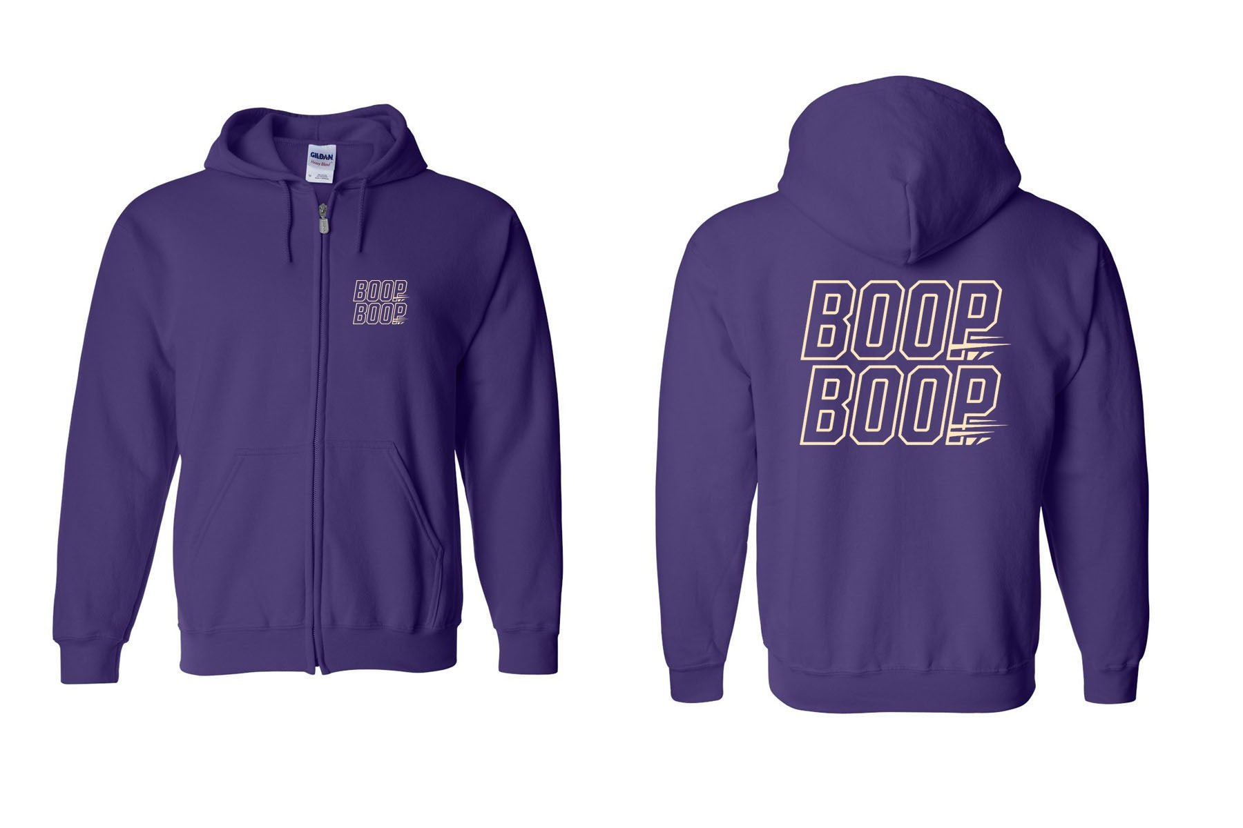 Boop design 4 Zip up Sweatshirt