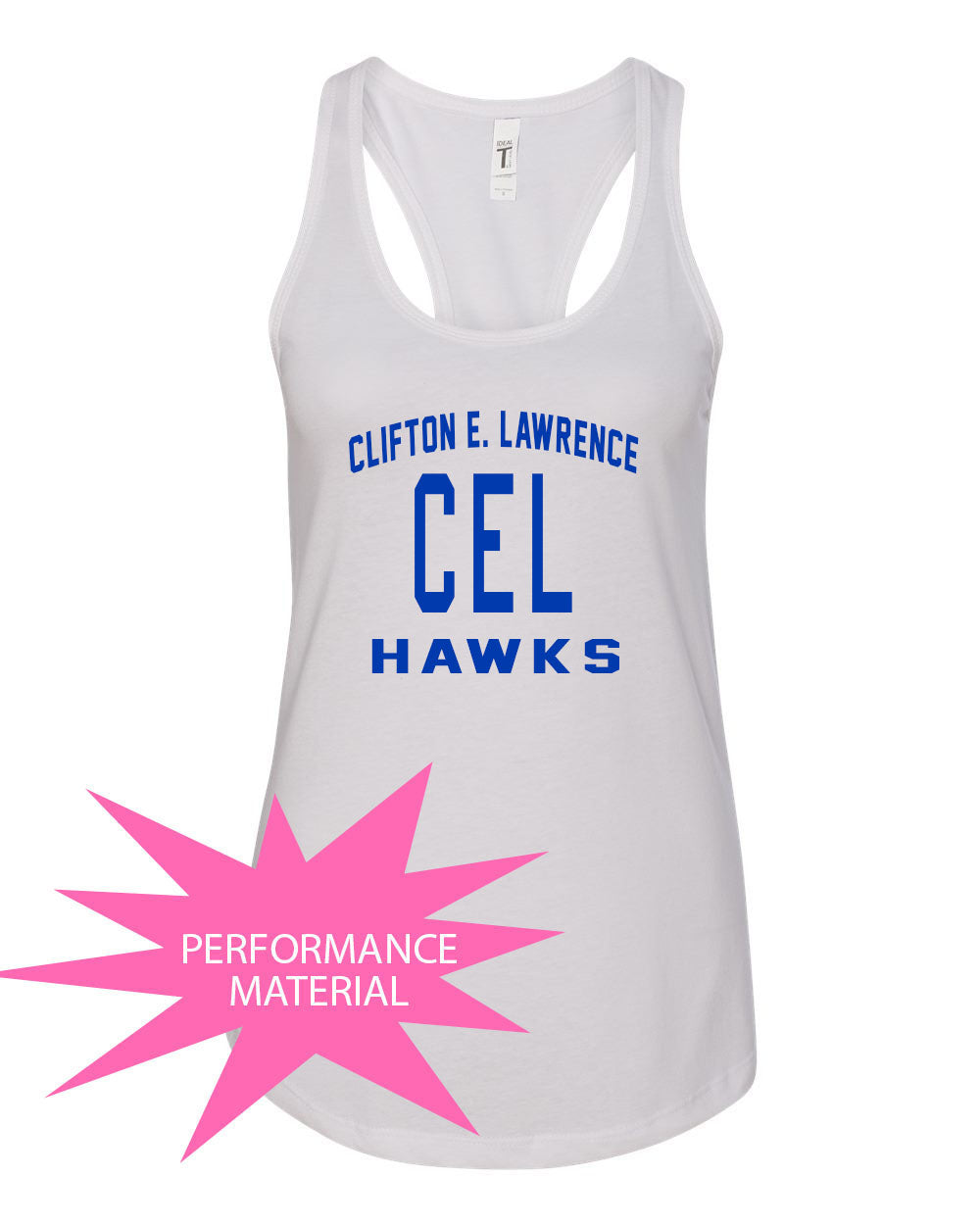 Clifton E. Lawrence Performance Racerback Tank Top Design 3