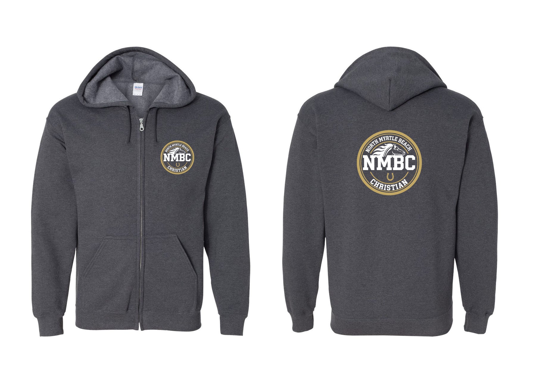 NMB Christian School Spiritwear design 3 Zip up Sweatshirt