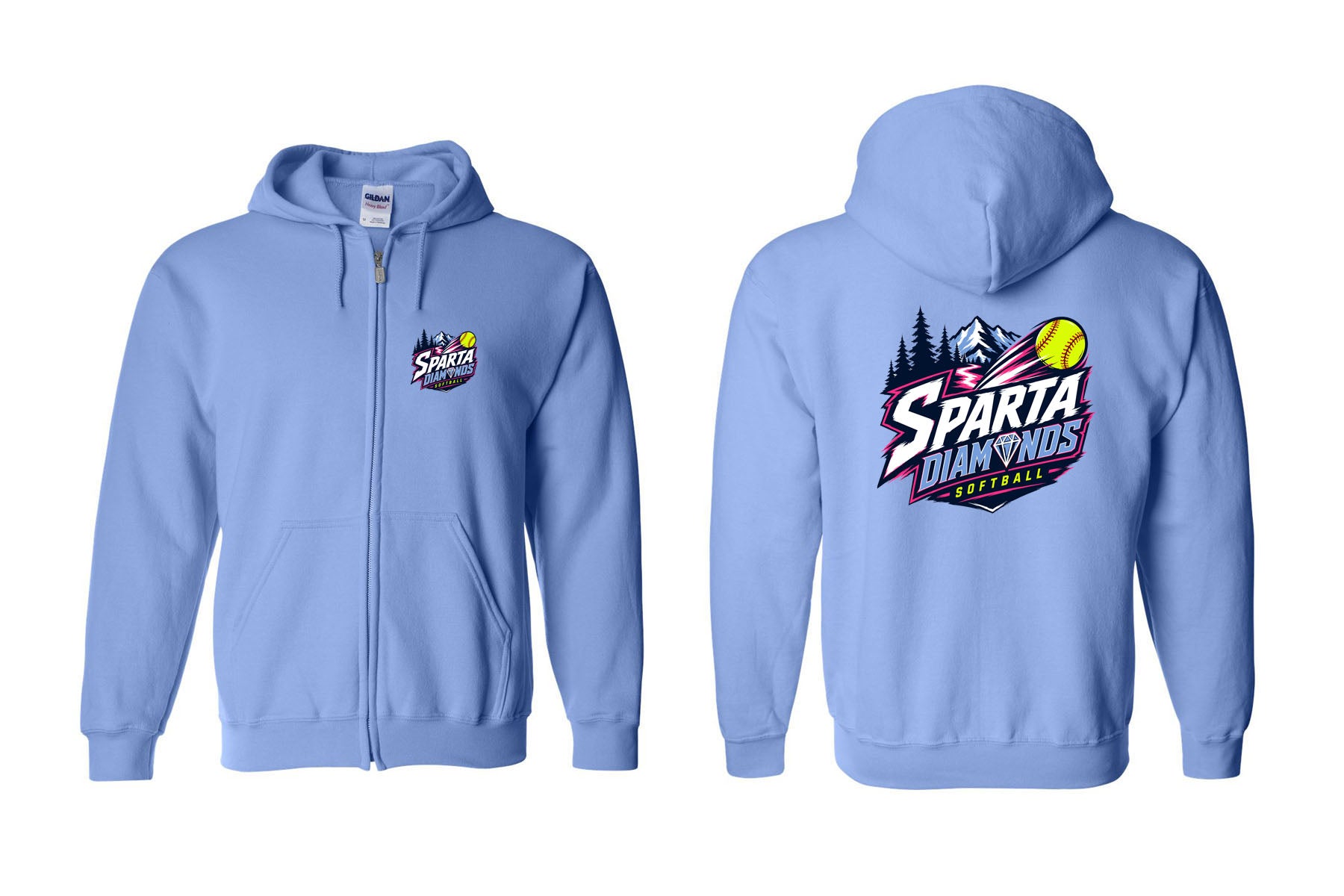 Sparta Diamonds design 1 Zip up Sweatshirt