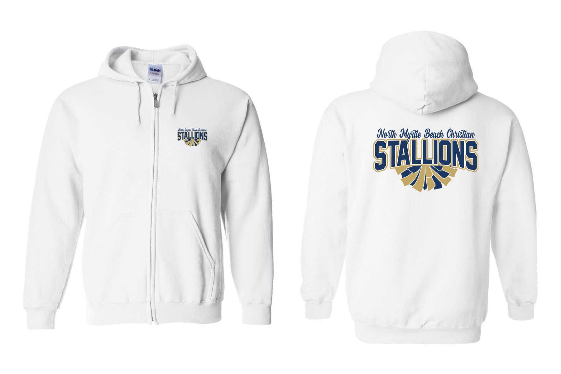 NMB Christian School Cheer design 1 Zip up Sweatshirt