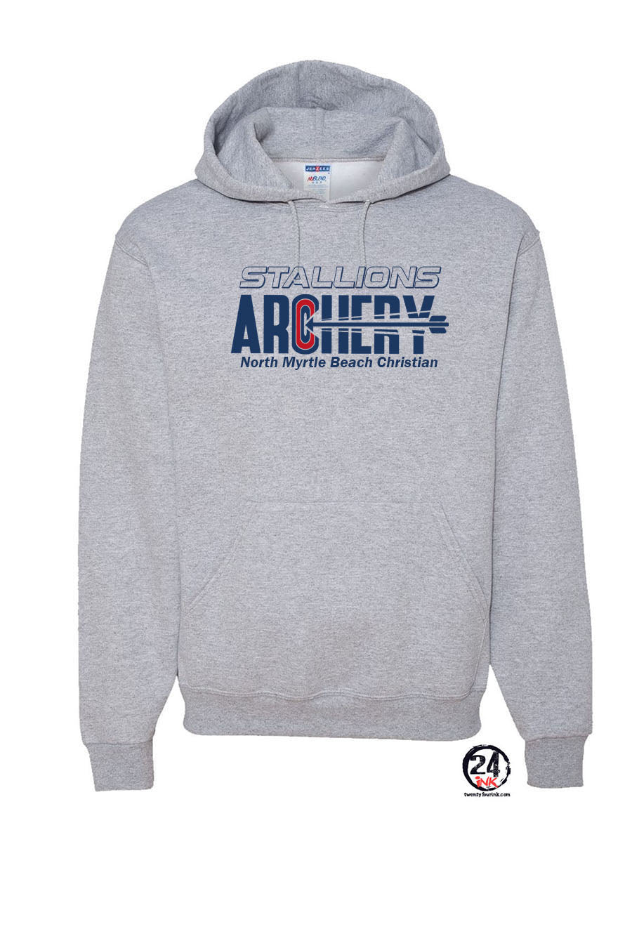 NMB Christian School Archery Hooded Sweatshirt Design 1