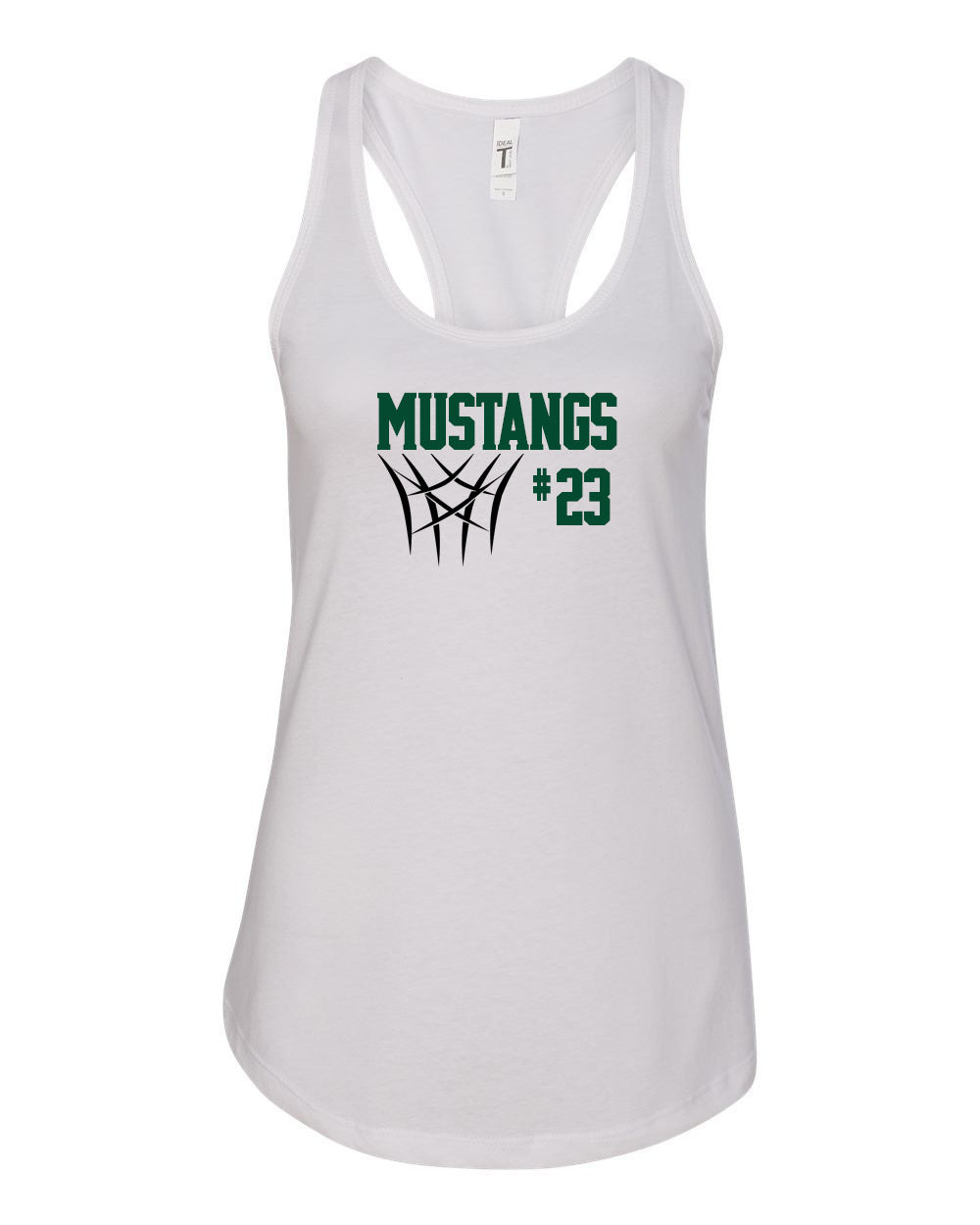 Mustangs Basketball design 8 Tank Top