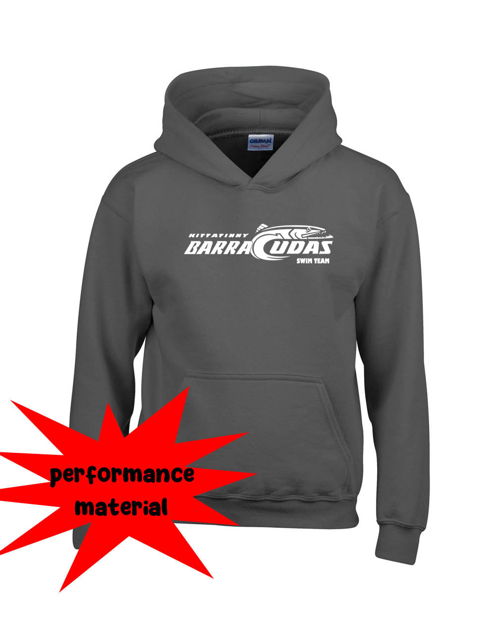 Barracudas Performance Hooded Sweatshirt Design 1