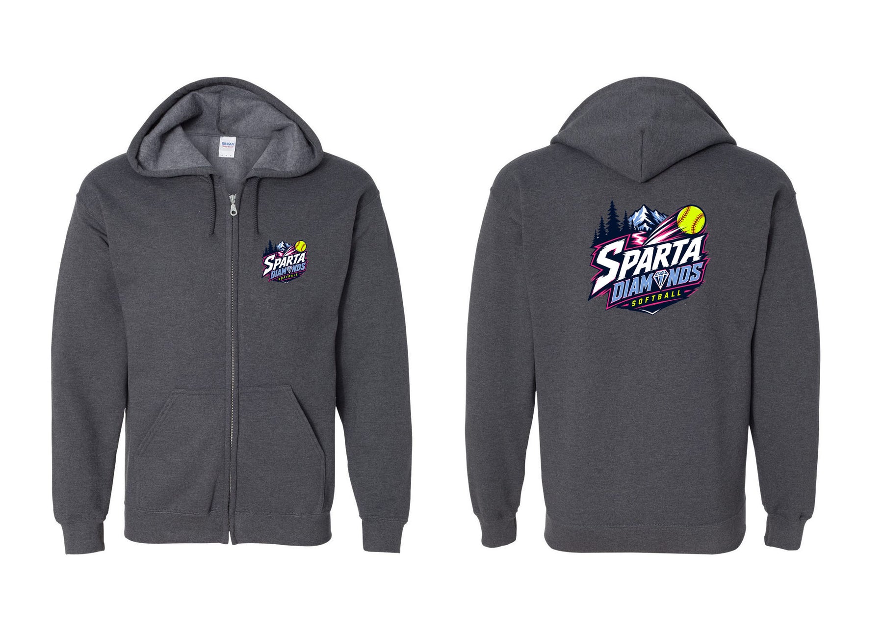 Sparta Diamonds design 1 Zip up Sweatshirt