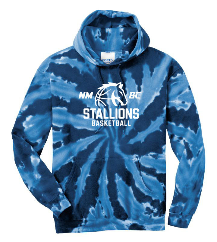 NMB Christian School Basketball Tie-Dye Hooded Sweatshirt Design 1