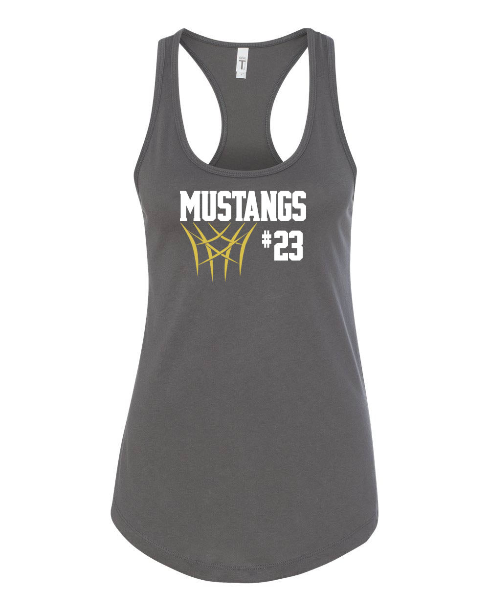 Mustangs Basketball design 8 Tank Top