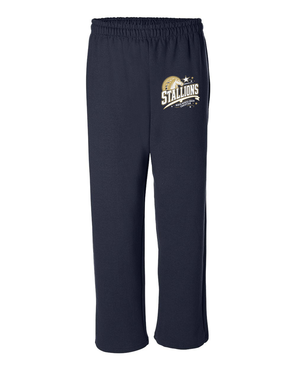 NMB Christian School Spiritwear Open Bottom Sweatpants Design 2